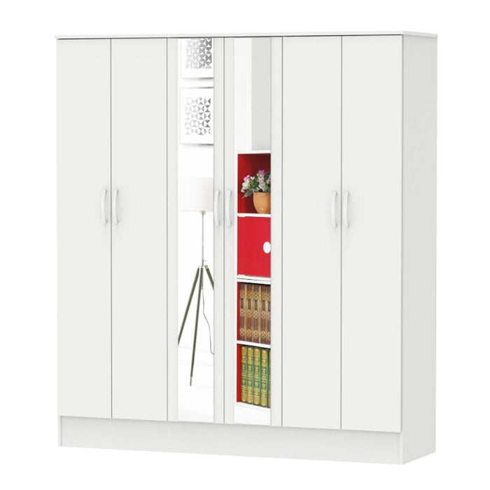 FZ Wardrobe 6 Door 12_0075 - White
