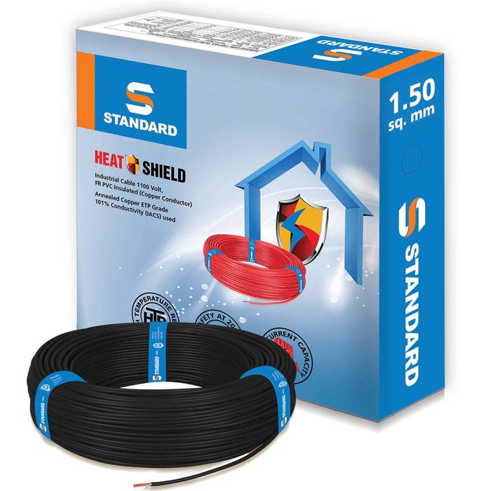 STANDARD WIRE 1.5 MM BLACK 100 MTR