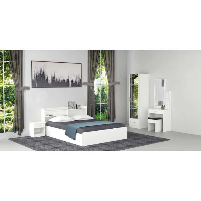 FZ Bedroom Set Queen 1 Door Wardrobe - White