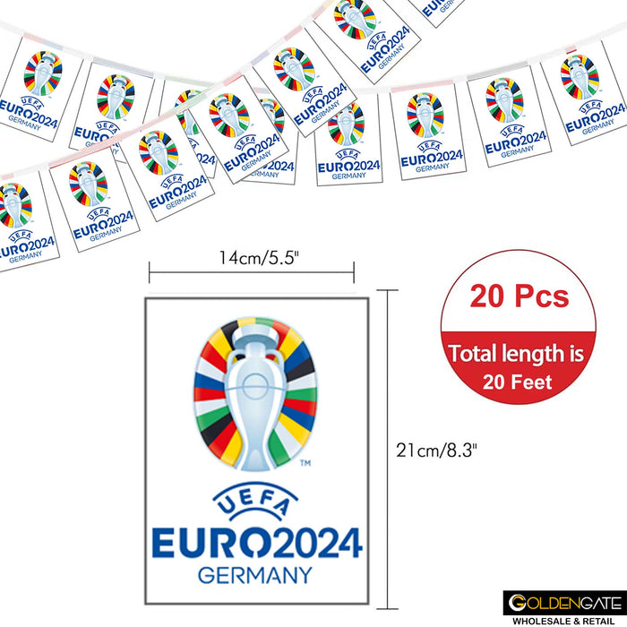 Flag Euro 2024 - 20 pcs (20 feet)