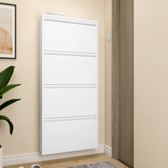 Wall Shoe Rack 4 Layer 1366 White