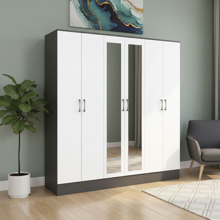 YS Wardrobe 6 Door WD 080624 1600x1900mm