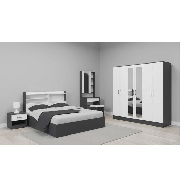 YS Bedroom Set KING 6 Door Wardrobe