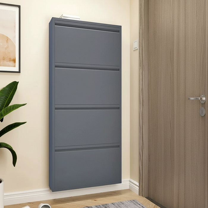 Wall Shoe Rack 4 Layer 1366 Grey