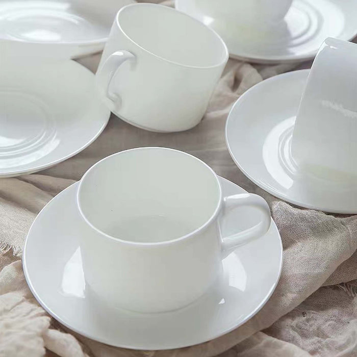 Tea Cup White Ceramic (6 Pcs)