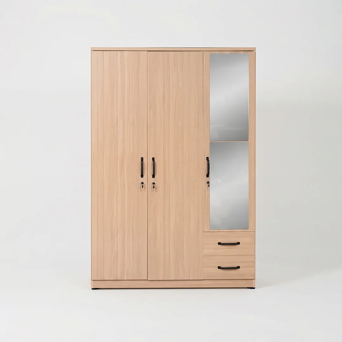 ORC Bedroom Set QUEEN w/3D Wardrobe Winter Maple