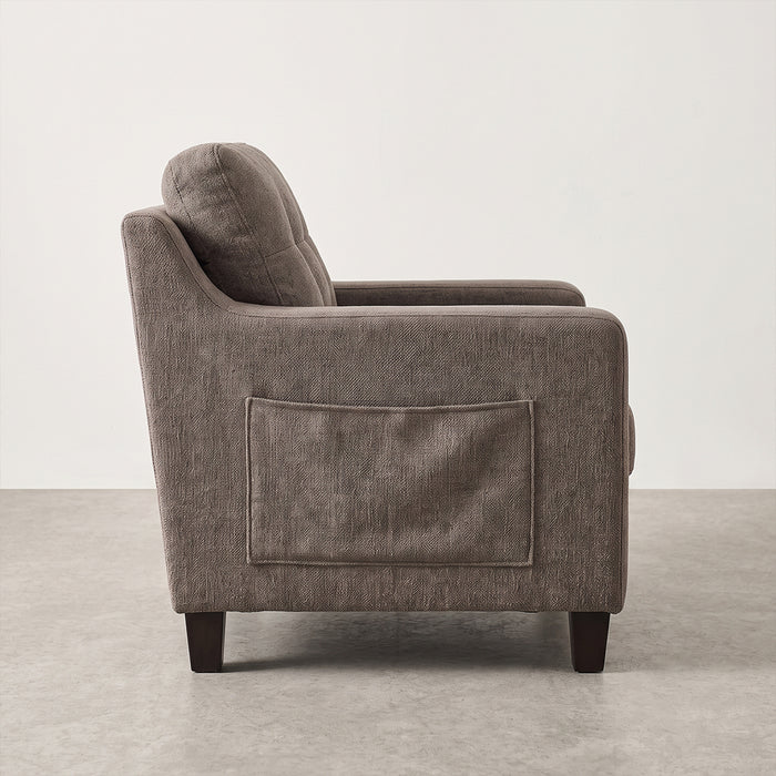 Sofa SET Q-2178 - 123 Seater Dark Grey