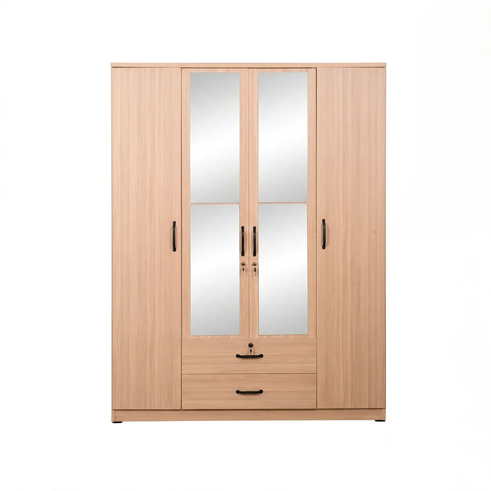 ORC Bedroom Set QUEEN w/4D Wardrobe Winter Maple