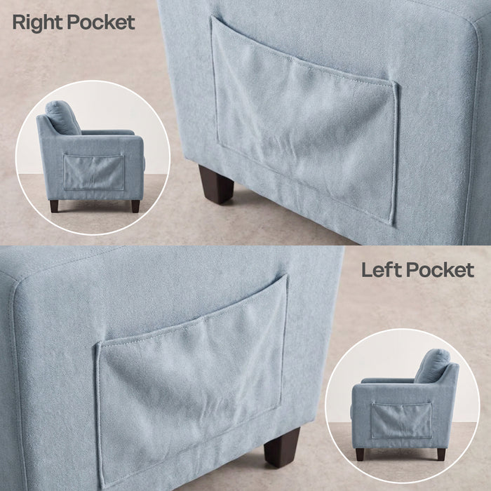 Sofa SET Q-2178 - 123 Seater Dark Grey