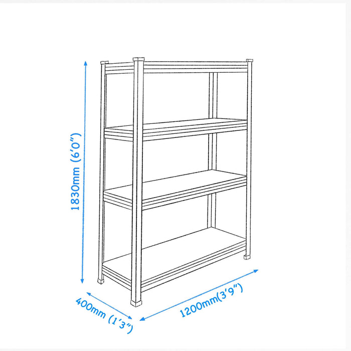 Steel Shelf 4 Layers
