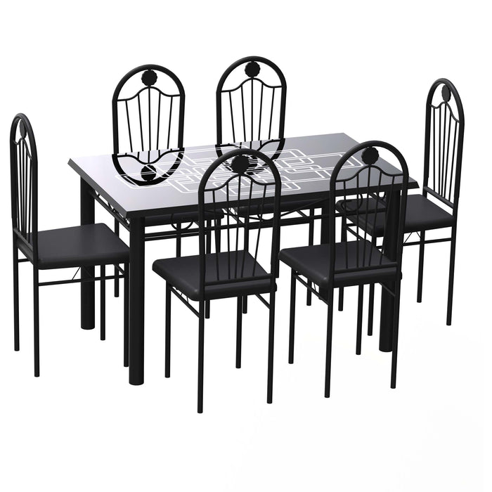Dining Table Set (1+6) A31/B18 150x90cm