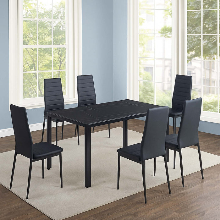 Dining Table Set NT412+NC111 (1+6)