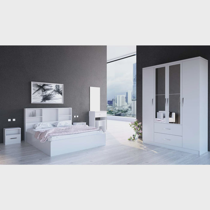 ORC Bedroom Set SINGLE w/4D Wardrobe