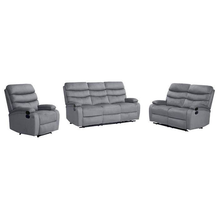 Recliner Sofa SET 8018 - 123 Grey