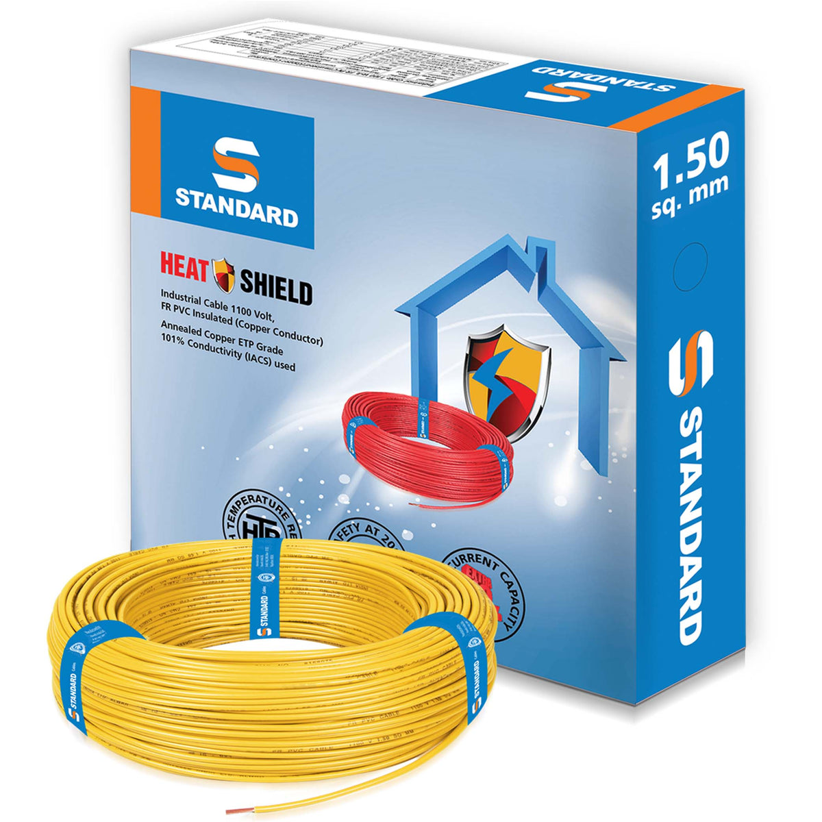 STANDARD WIRE 1.5 MM YELLOW 100 MTR — GoldenGate-Maldives