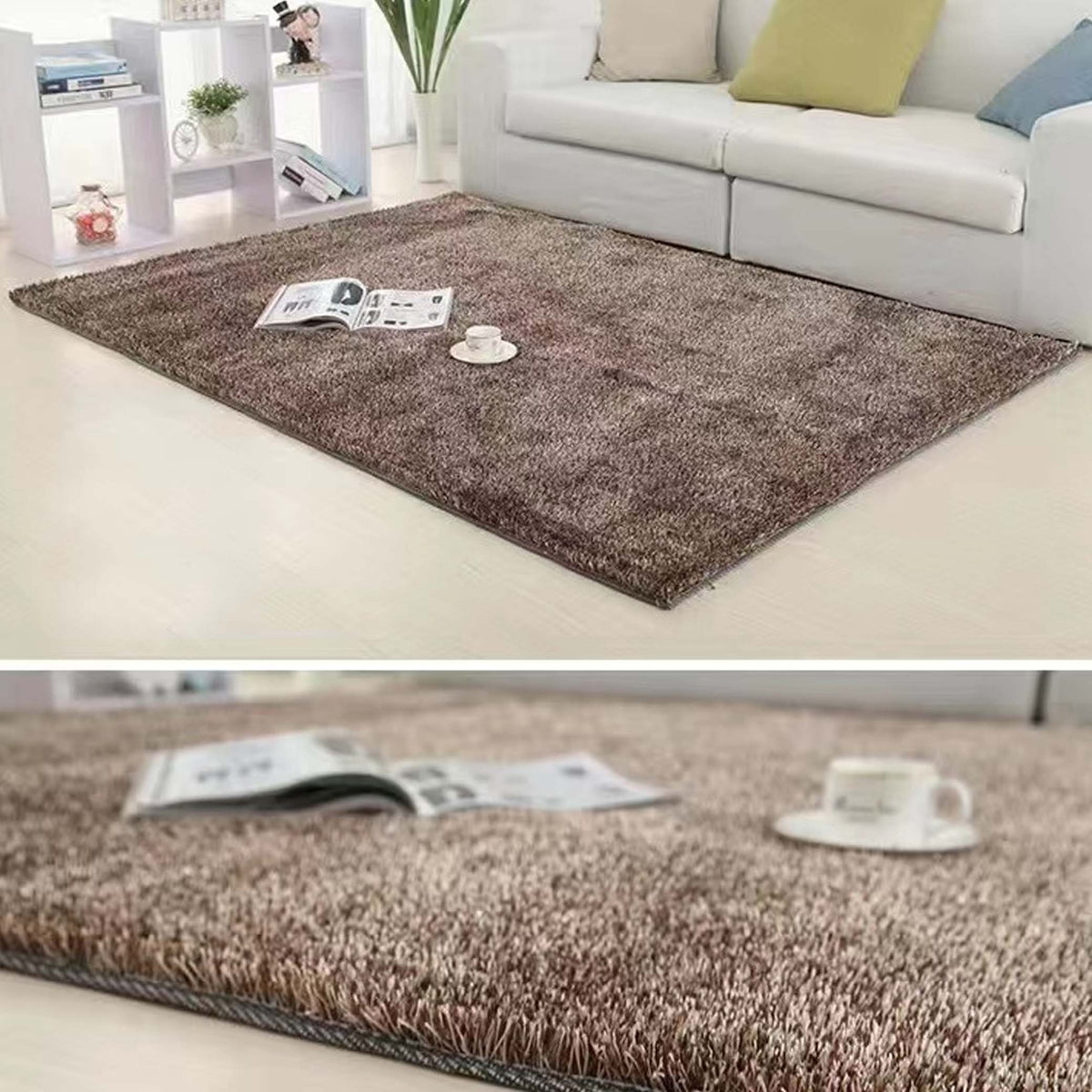Rug Plain Fluff 100x160 — GoldenGate-Maldives