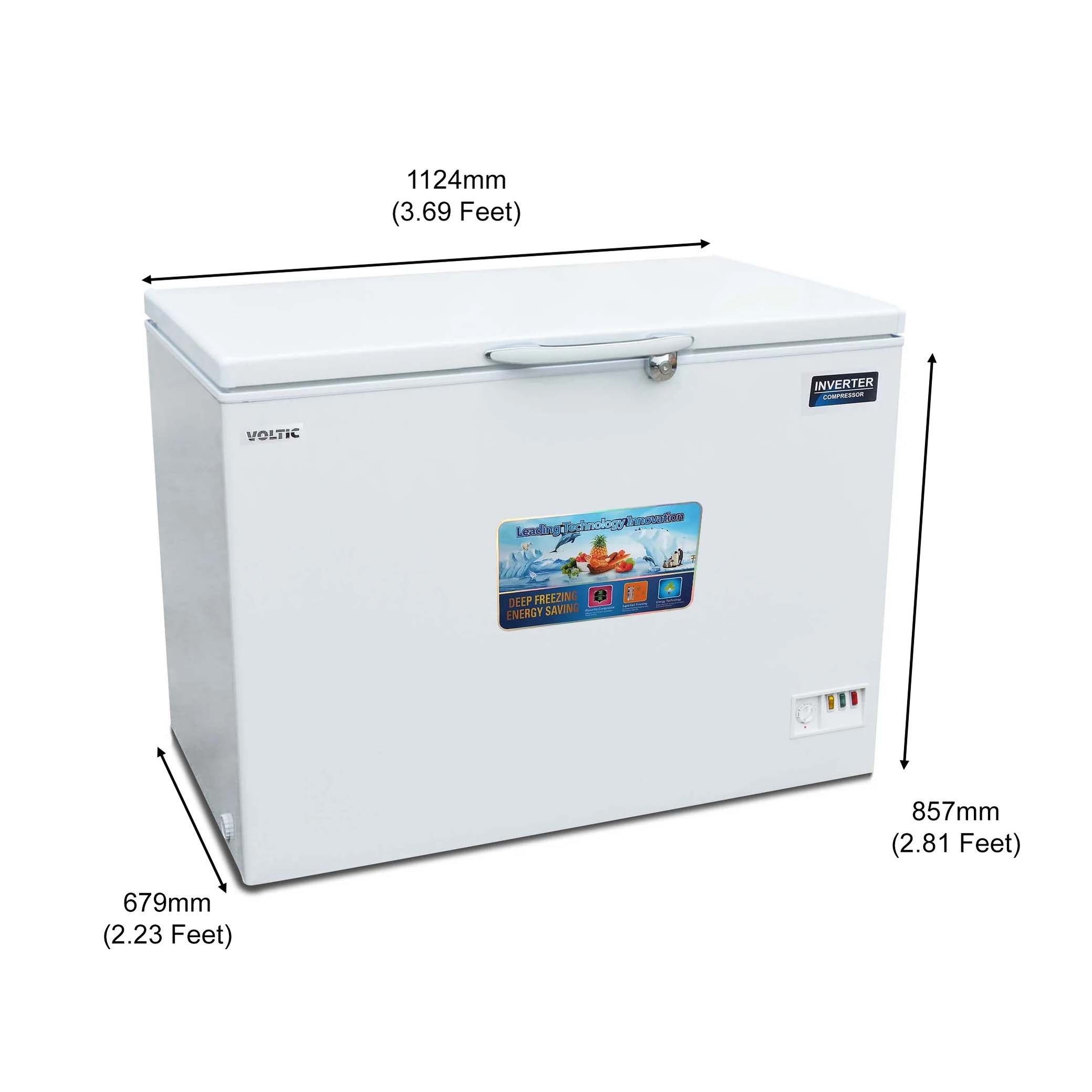 Voltic Chest Freezer Inverter 300 Ltr — GoldenGateMaldives