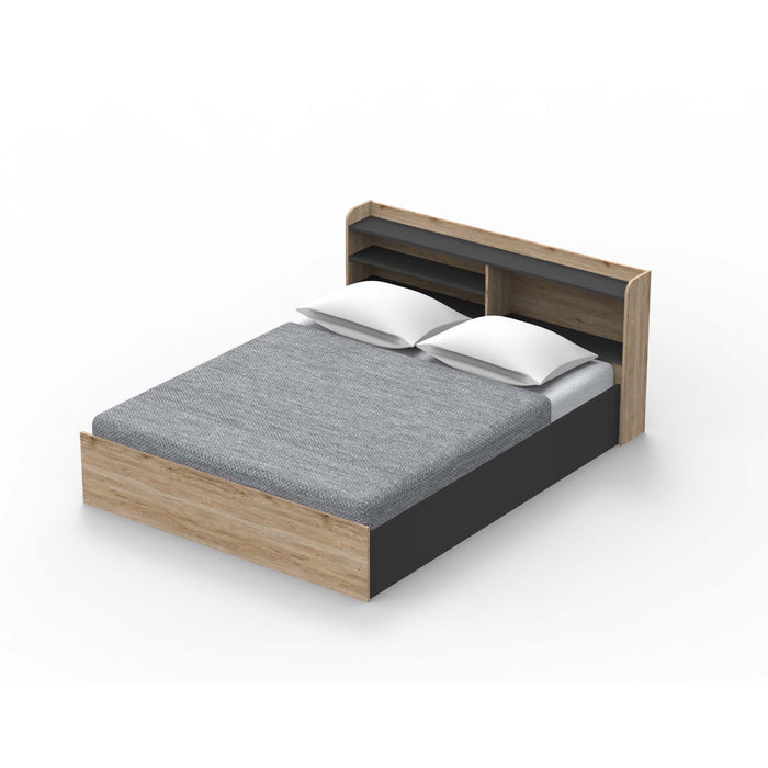 FZ Bed Queen 2219 - Oak-Grey