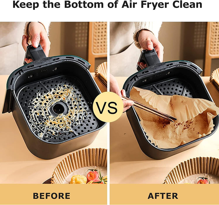 Air Fryer Paper Tray 20x4.5cm (50 Pcs Pack)
