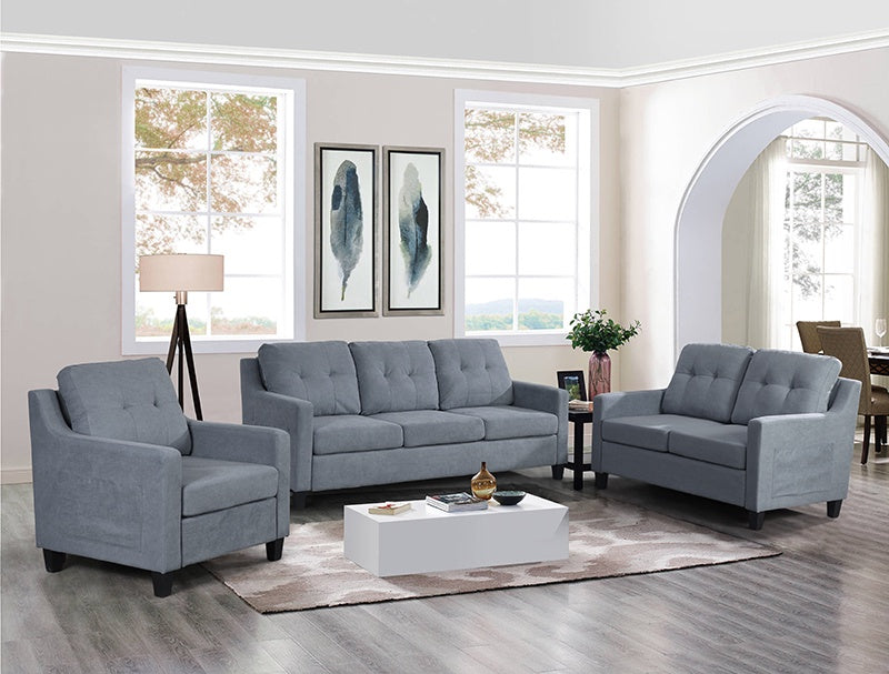 Sofa SET Q-2178 - 123 Seater Dark Slate Gray