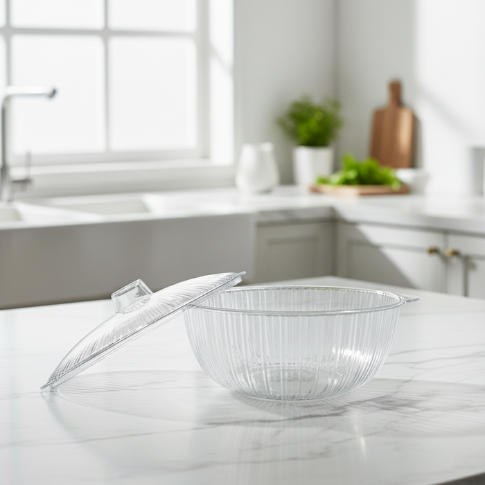 Plastic Bowl w/Lid 1014-1 16cm