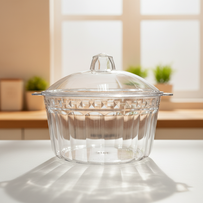 Plastic Bowl w/Lid 1013-2 19cm