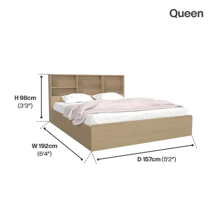 ORC Bedroom Set QUEEN w/6D Wardrobe Winter Maple