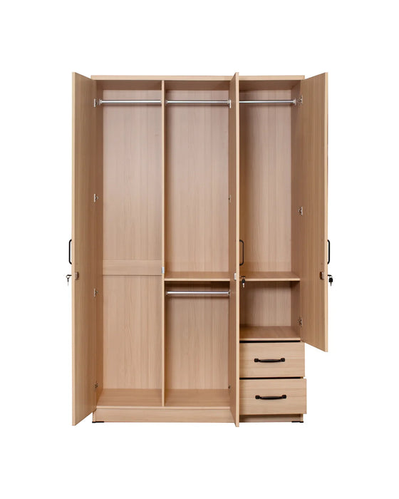 ORC Bedroom Set KING w/3D Wardrobe Winter Maple