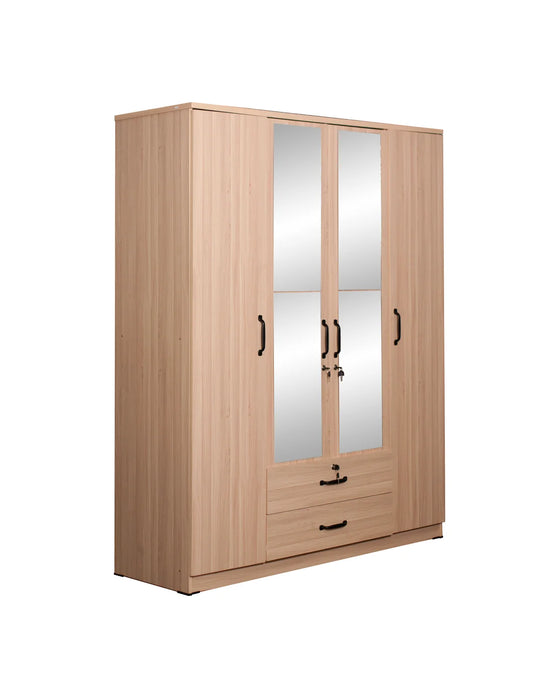 ORC Bedroom Set KING w/4D Wardrobe Winter Maple