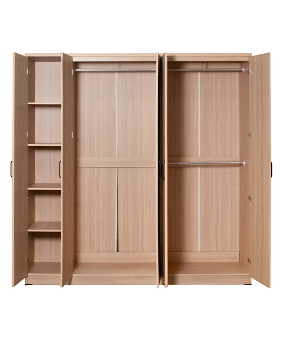 ORC Bedroom Set KING w/5D Wardrobe Winter Maple
