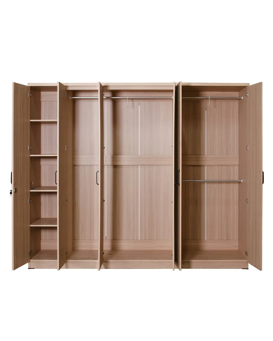 ORC Bedroom Set KING w/6D Wardrobe Winter Maple