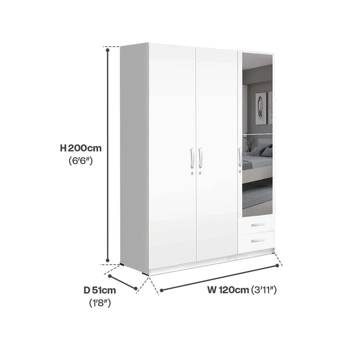 ORC Bedroom Set DOUBLE w/3D Wardrobe