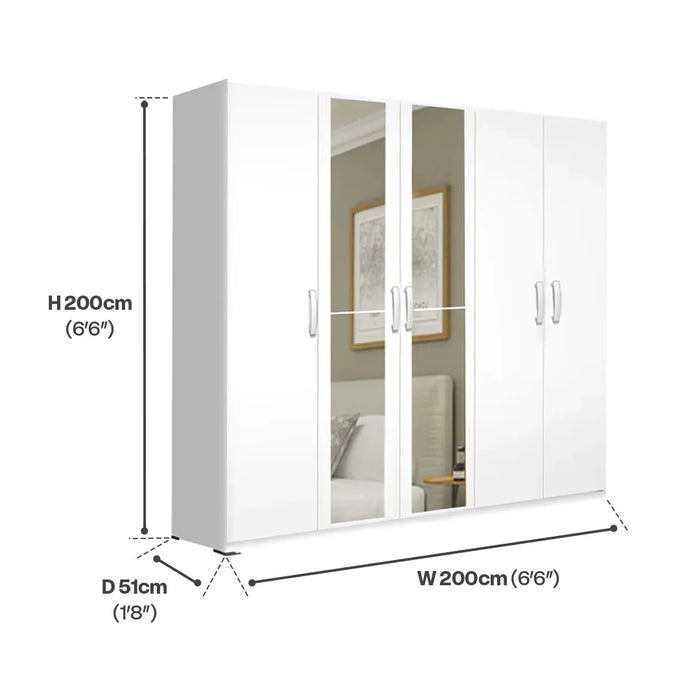 ORC Bedroom Set QUEEN w/5D Wardrobe