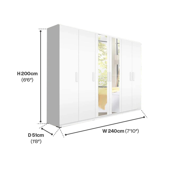 ORC Bedroom Set KING w/6D Wardrobe