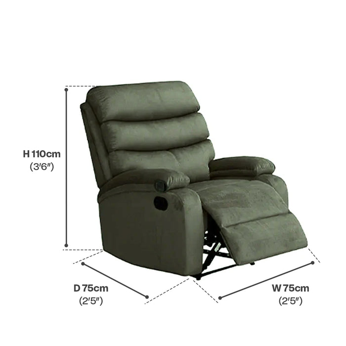 Recliner Sofa SET 8018 - 123 Brown