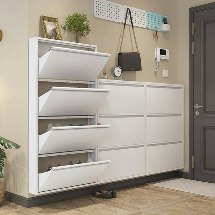 Wall Shoe Rack 4 Layer 1366 White
