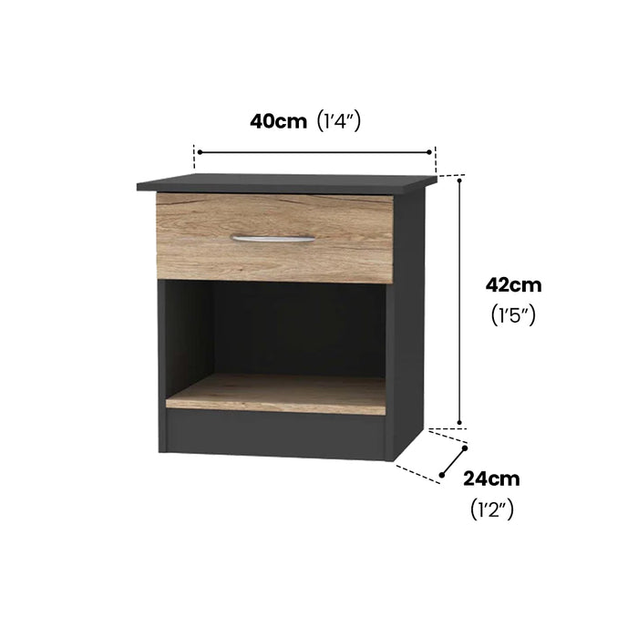 FZ Side Table 3201 - Oak-Grey