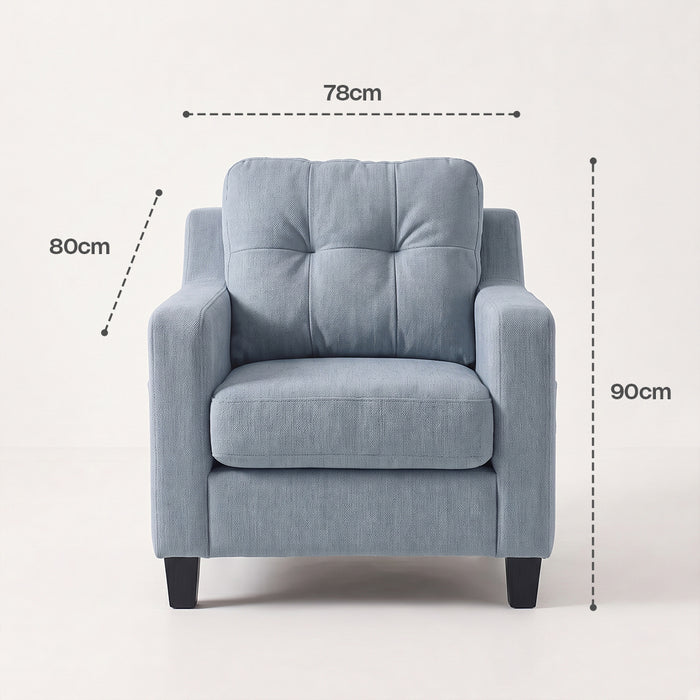 Sofa SET Q-2178 - 123 Seater Dark Slate Gray