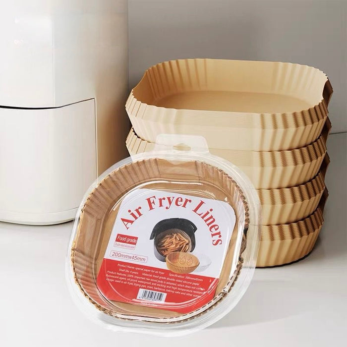 Air Fryer Paper Tray 20x4.5cm (50 Pcs Pack)