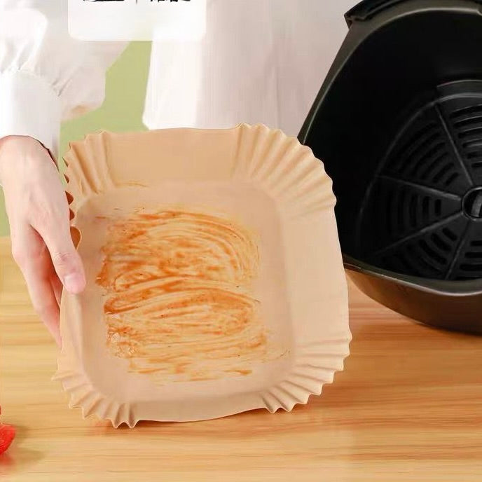 Air Fryer Paper Tray 20x4.5cm (50 Pcs Pack)
