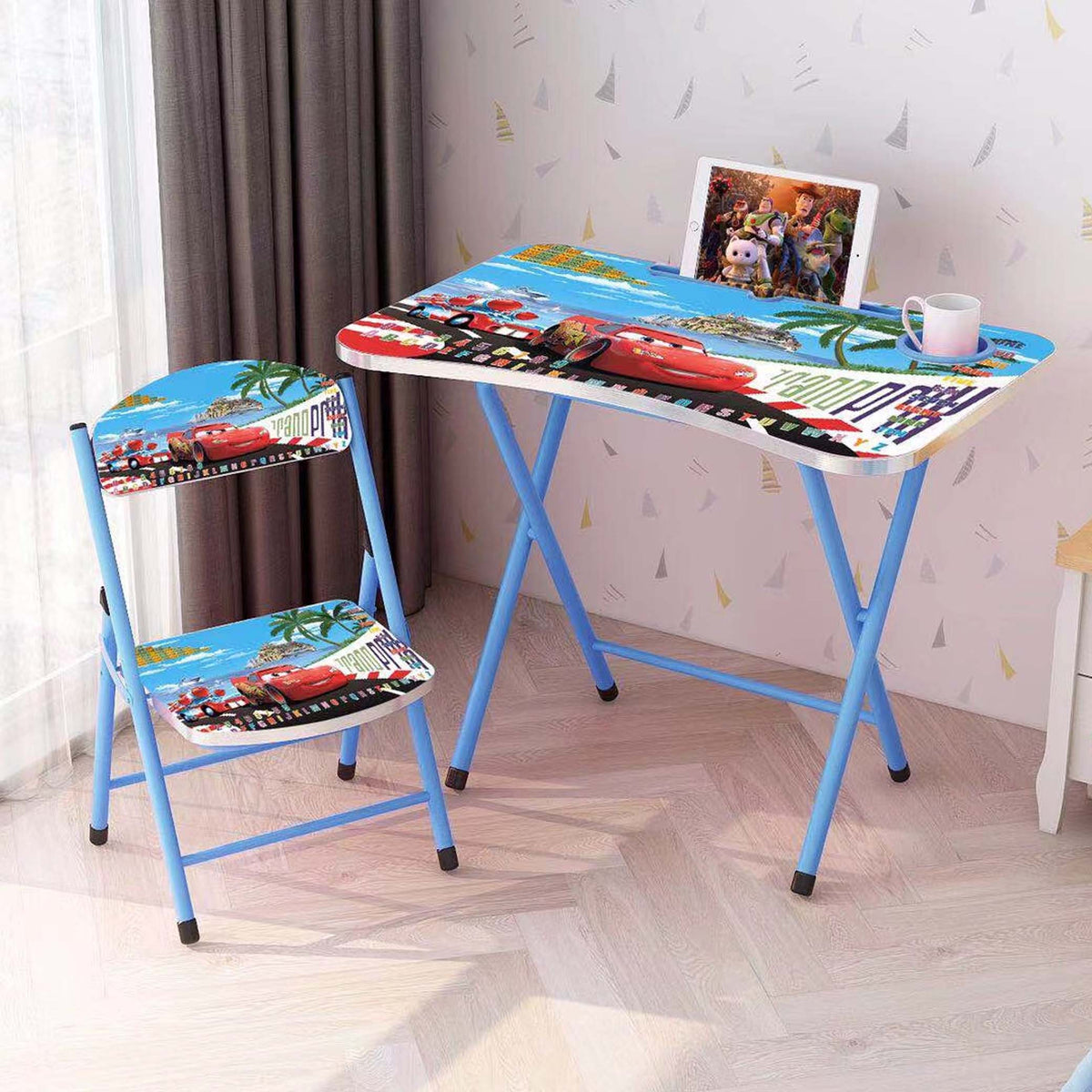 Foldable table store for kids