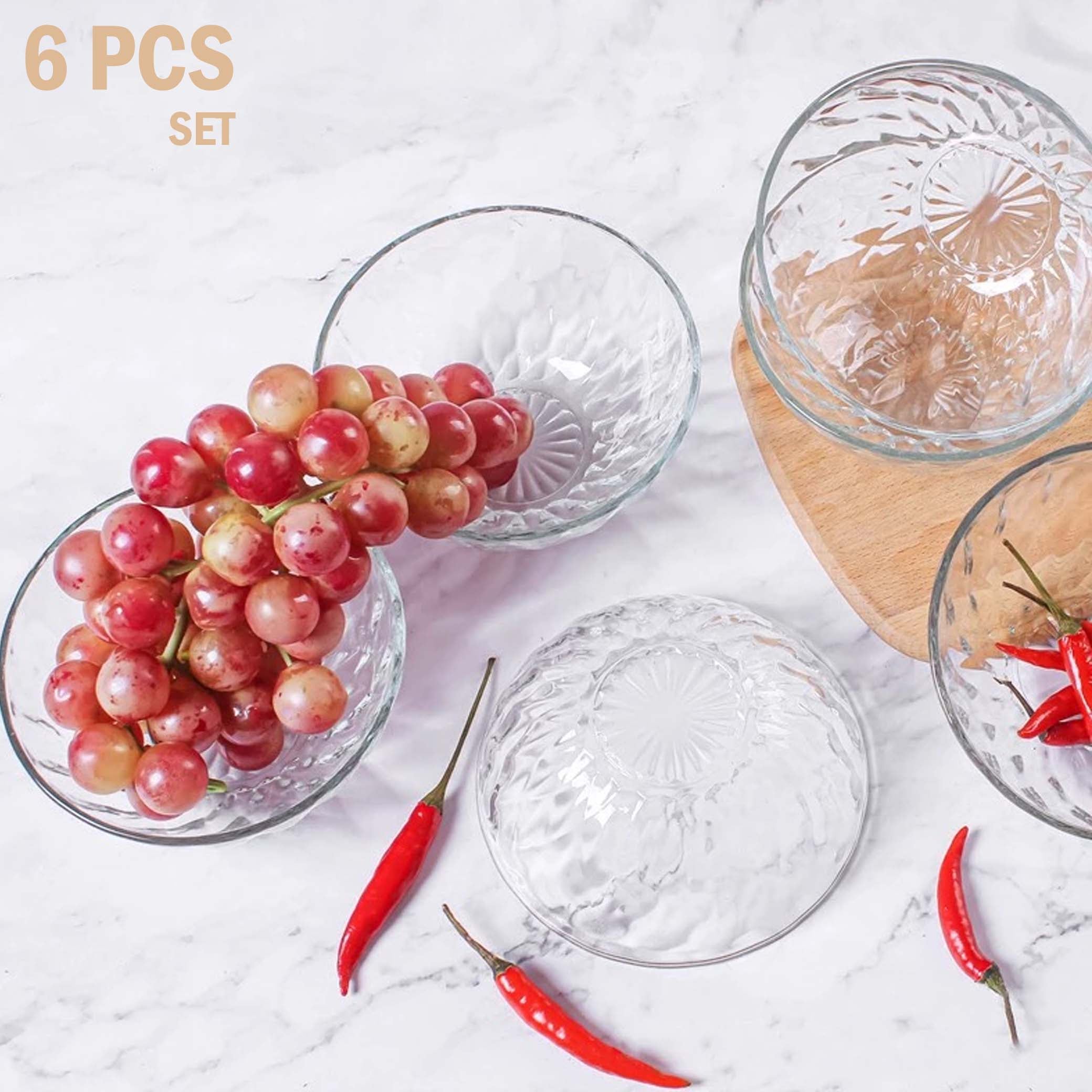 Glass Bowl 6 Pc Set ZSW-6 (6 Piece Set) — GoldenGate-Maldives